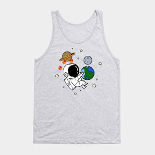 Baby Astronaut Like Earth Tank Top